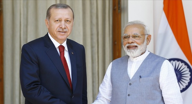Erdoğan, Modi ile görüştü