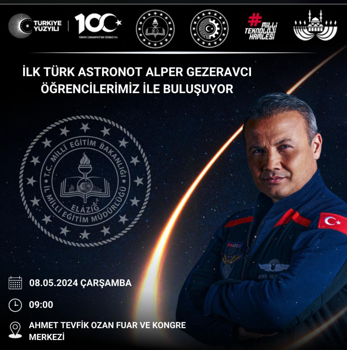 İlk Türk Astronot Alper Gezeravcı, Elazığ'a Geliyor